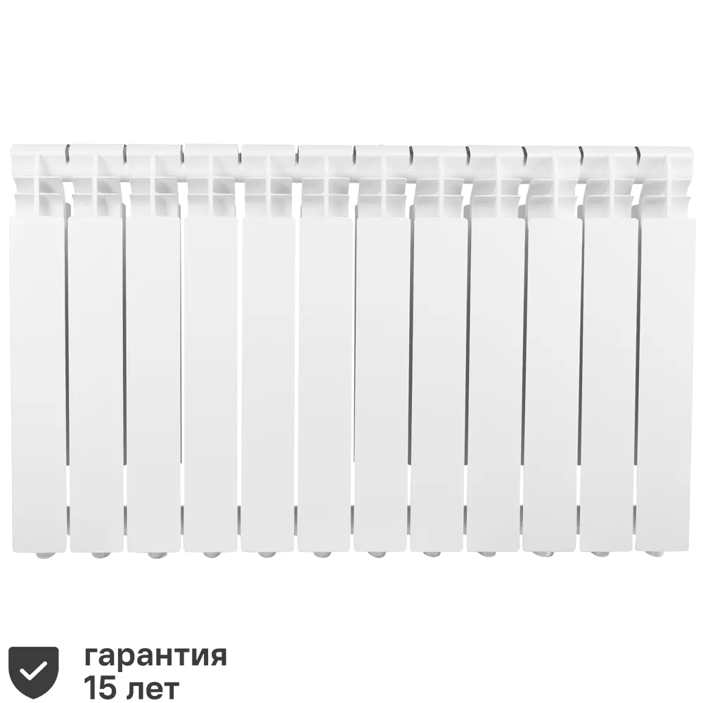 Радиатор секционный Equation Aluminium 500/96 12 секций боковое подключение алюминий белый STLM-2175040