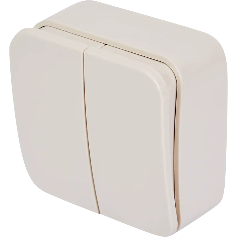 Выключатель накладной Schneider Electric Blanca 10 Ас 2 клавиши цвет бежевый SYSTEME ELECTRIC STLM-2134123