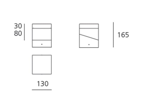 Открытый светодиодный настенный светильник Artemide Tetragon ARCH-00084634 - Вид №3