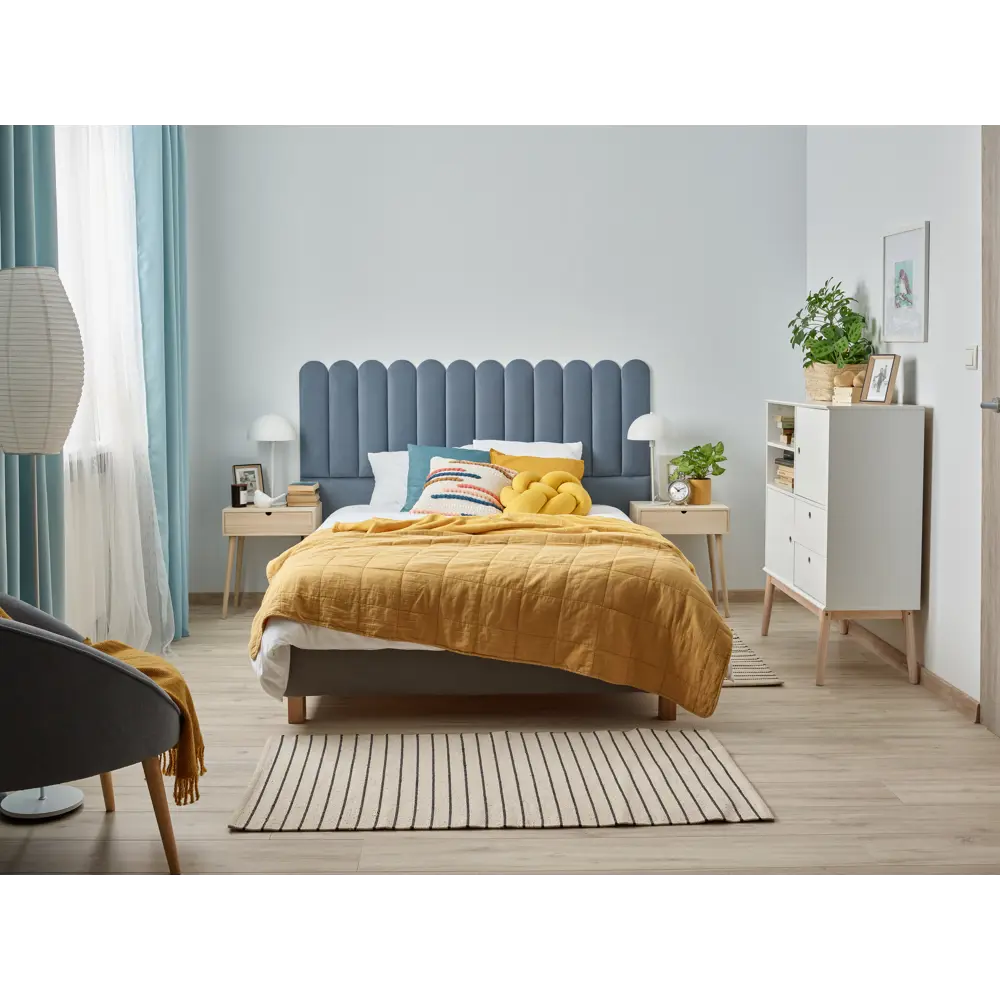 Панель тканевая Vilo 150x600 мм цвет oval темно-синий Santreyd STLM-2105008 - Вид №3