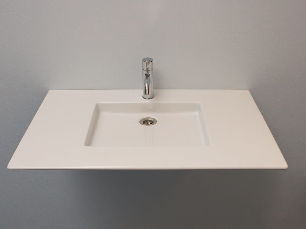 Керамическая прямоугольная подвесная раковина Rapsel ARCH-00016334