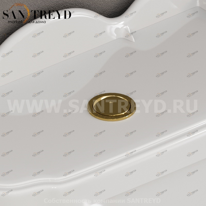 VA080 Сливной механизм для унитаза 40 см Бронзовый Globo Paestum Италия Ceramica Globo