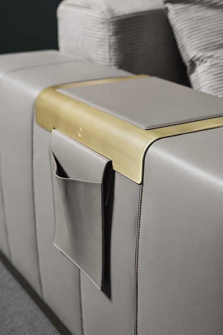 Cantori Модульный кожаный диван с шезлонгом sun-id-1349884 - Вид №5