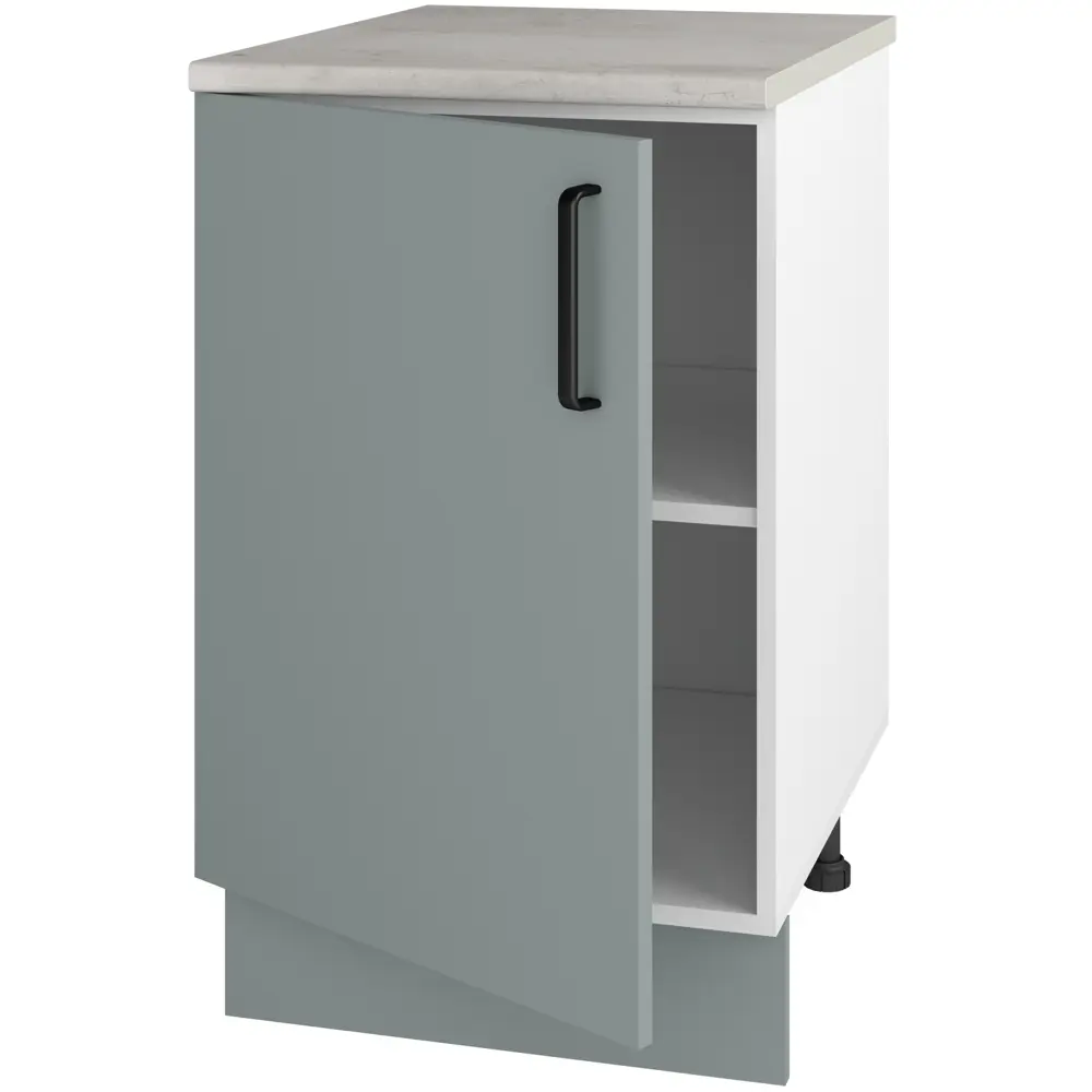 Кухонный шкаф напольный Неман 50x86x56 см ЛДСП цвет зеленый Santreyd STLM-2138372 - Вид №3
