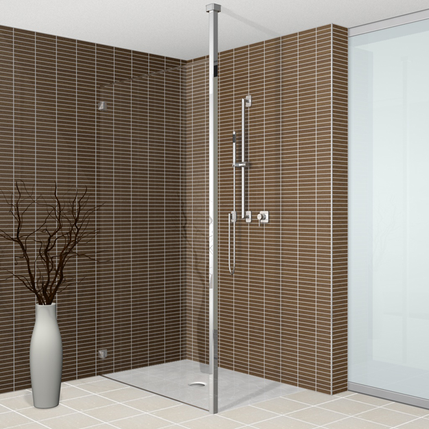 C2L1 Collection 2 Life Collection душевая с потолочной опорой стенка Duscholux 45649 - Вид №1