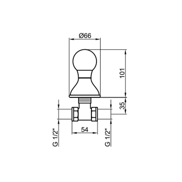 KA690101017 Вентиль запорный Webert Karenina  - Вид №1