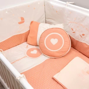 Комплект детского постельного белья для кроватки 80х130 см бежевый Romantic CILEK ROMANTIC BABY 00-3832517 Бежевый