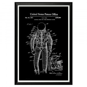 896521339_1818 Арт-постер «Патент на космический скафандр, 1971» Object Desire