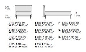 Односпальная кровать Bolzan Feel ARCH-00051865 - Вид №1