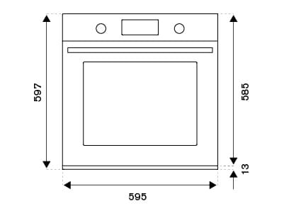 Многофункциональная электрическая духовка total steam Bertazzoni Professional ARCH-00121504 - Вид №2