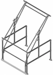 ArtSteel Подъемно-поворотная дверь из горячеоцинкованной или окрашенной в желтый цвет стали Palletgate Sgpgtycgv