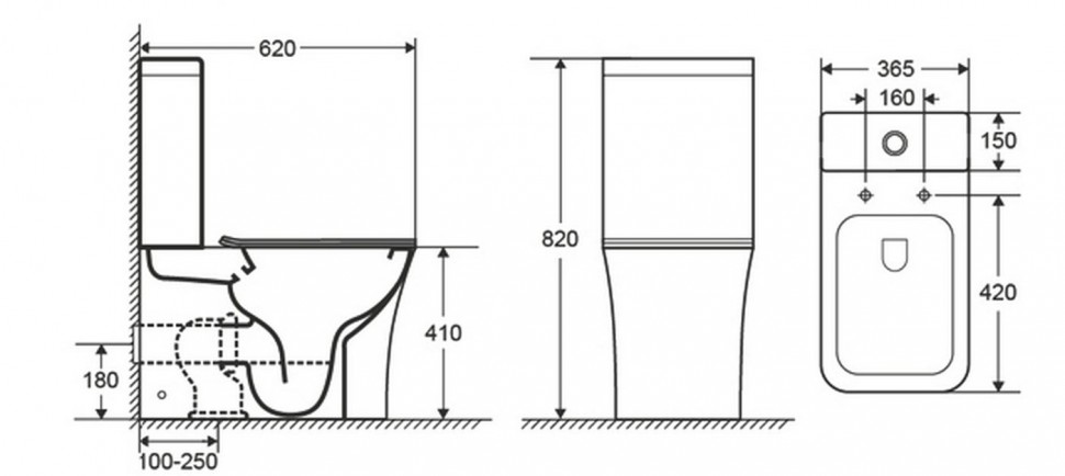 1218A Унитаз напольный LAB.Space  - Вид №1