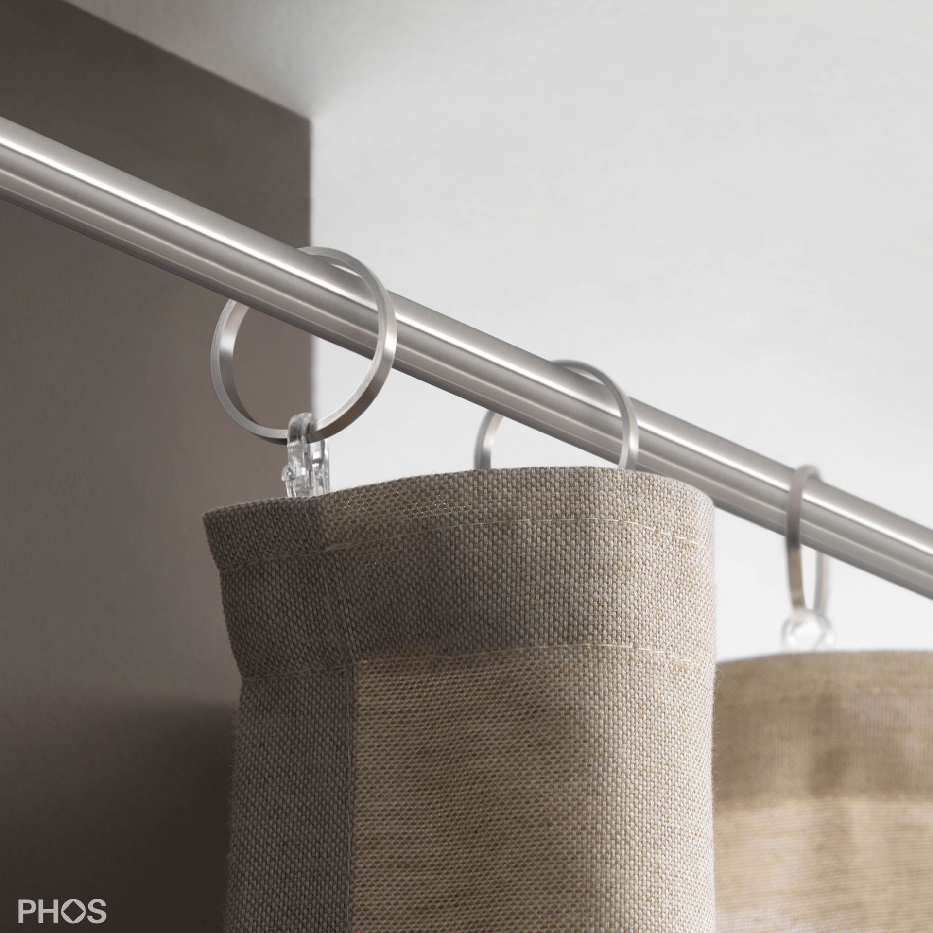 RG30-3 Кольцо для штор с крючком для плиссировки, ширина 3 мм PHOS 