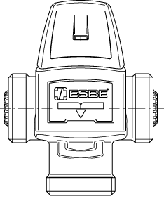 3110 49 00 VTA351Ротационные клапаны » Esbe серии VTA350, VTA550  - Вид №1