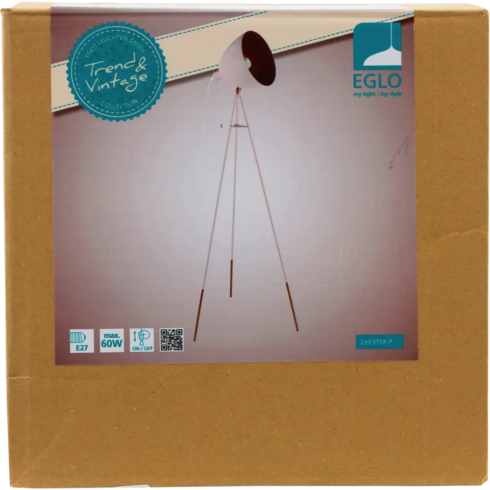 Торшер Eglo «Chester-P» 1xE27x60 Вт, цвет абрикос STLM-2205088 - Вид №3