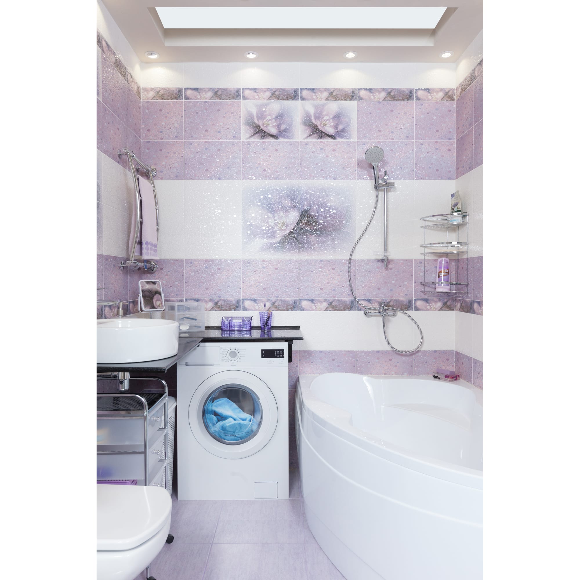 16295405 Бордюр « БД45ЛЛ303» 36.4х8 см цвет фиолетовый Лила Santreyd  - Вид №3