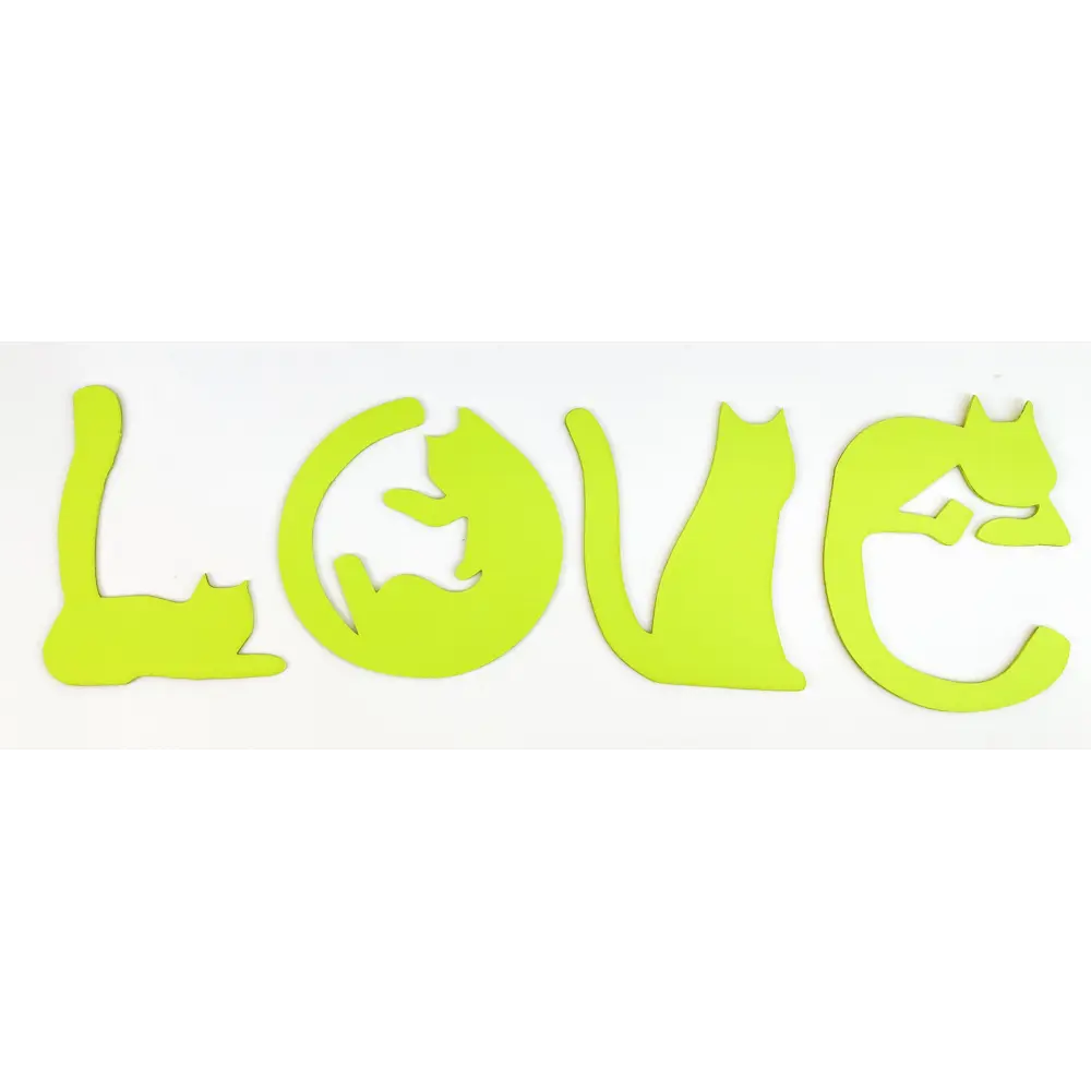 Настенное панно "Котики Love" дерево 70x26 см Симфония STLM-2021256 - Вид №2