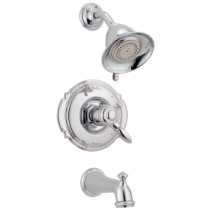 T17455-CB Ванна и облицовка для душа Monitor 17 Series Delta Faucet Victorian Хром и полированная латунь