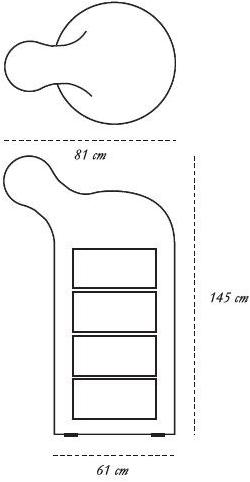 Scarlet Splendour Комод из мдф Vanilla noir sun-id-1364149 - Вид №5