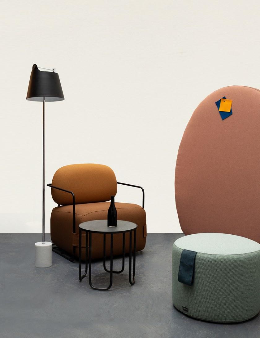 Marine Peyre Editions Кресло из переработанной ткани с подлокотниками Gabriel® sun-id-1452722 - Вид №2