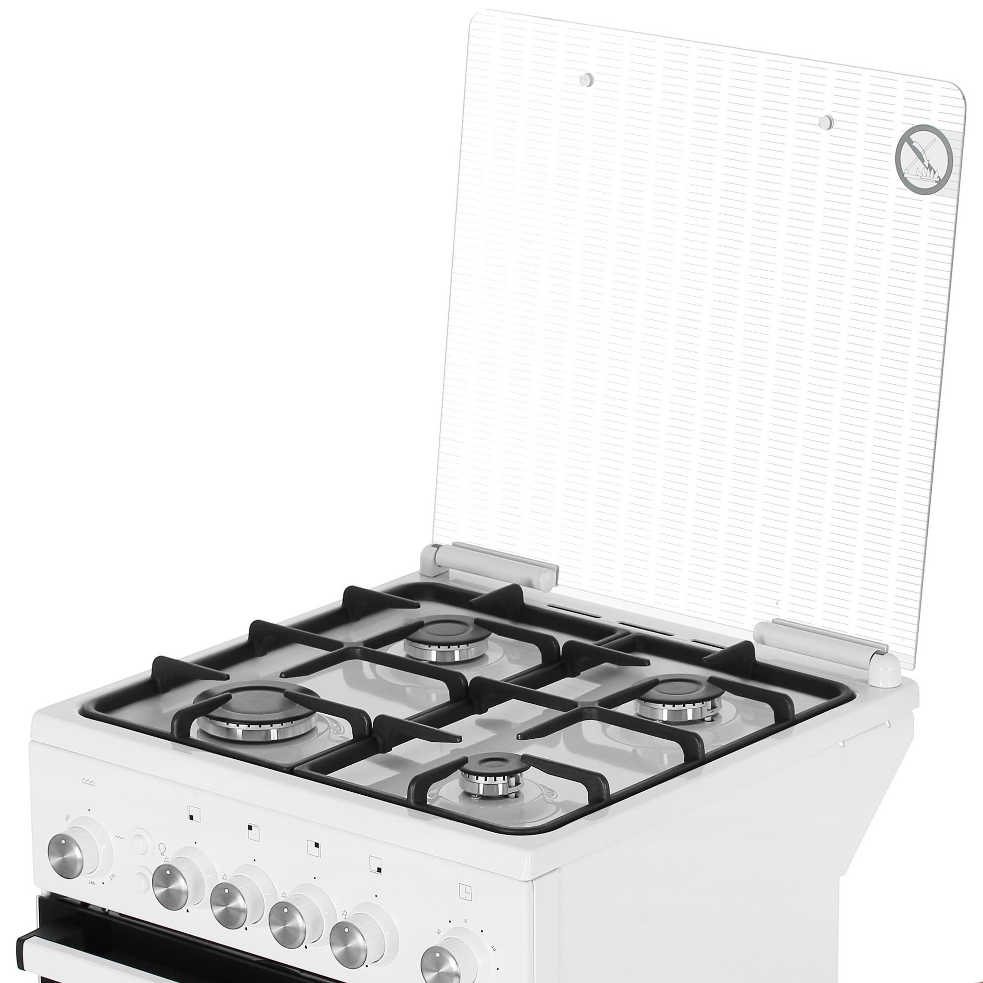 8195614 Газовая плита De Luxe 5040.30Г (КР) ЧР белый STDN-0131328 - Вид №7