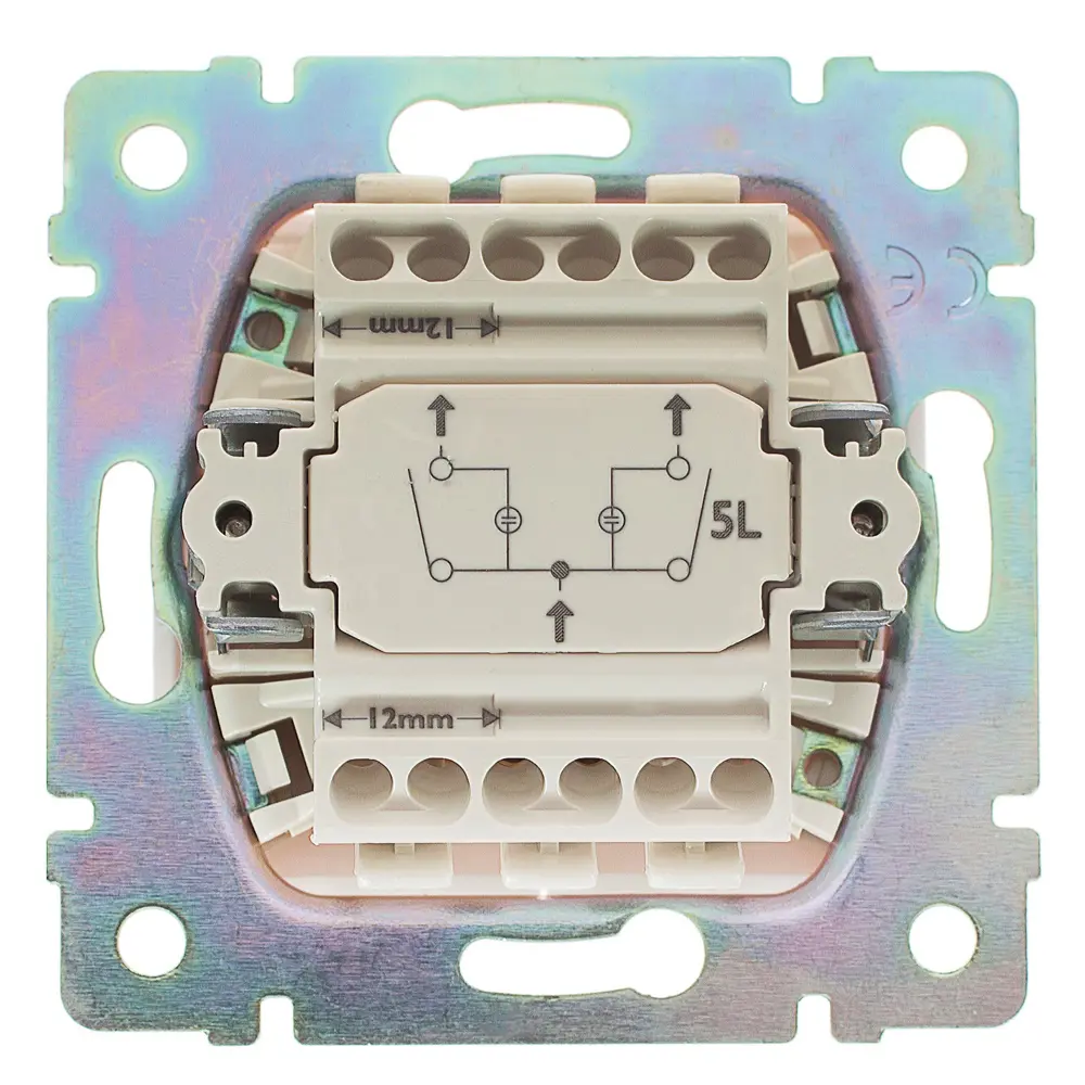 Выключатель встраиваемый Legrand Valena 2 клавиши с подсветкой цвет белый STLM-2194373 - Вид №4