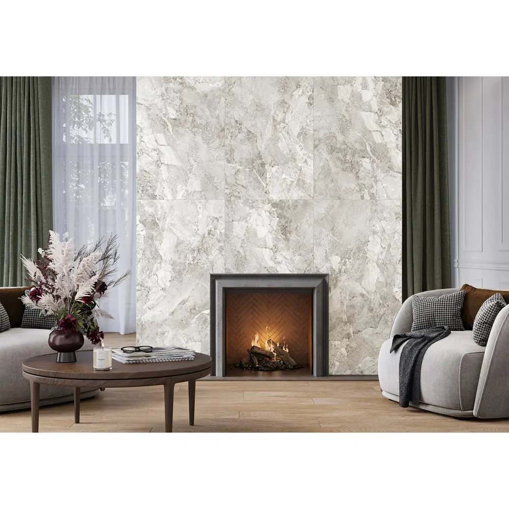 Глазурованный керамогранит Alma Ceramica Landstone 40 60x120 см 1.44 м² матовый цвет бежевый STLM-2206375