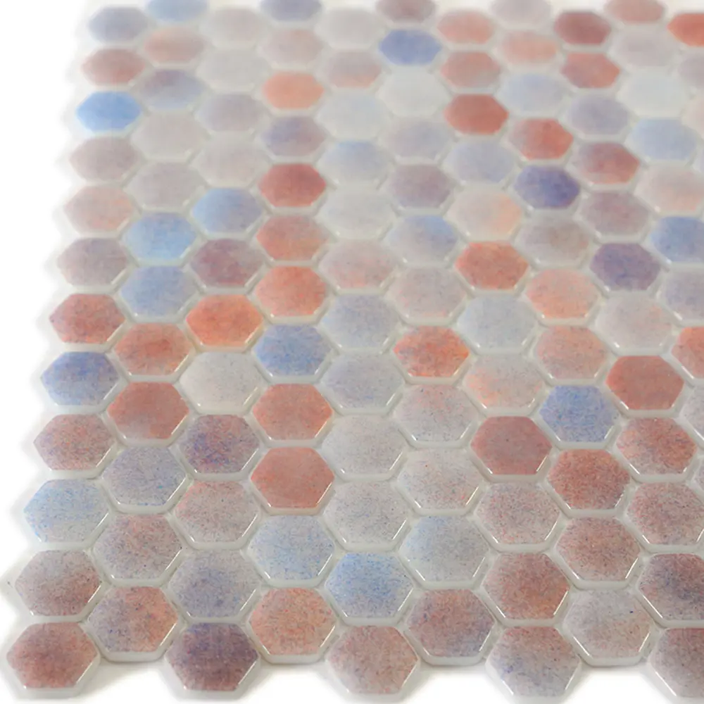 Мозаика стеклянная Natural STP-RD002-HEX 29x29 см цвет разноцветный Santreyd Steppa STLM-2194040 - Вид №5