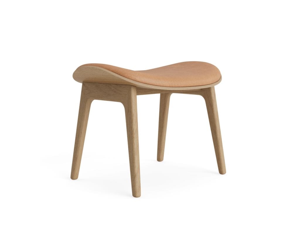 Подставка для ног из дуба и кожи NORR11 Elephant ARCH-00110533