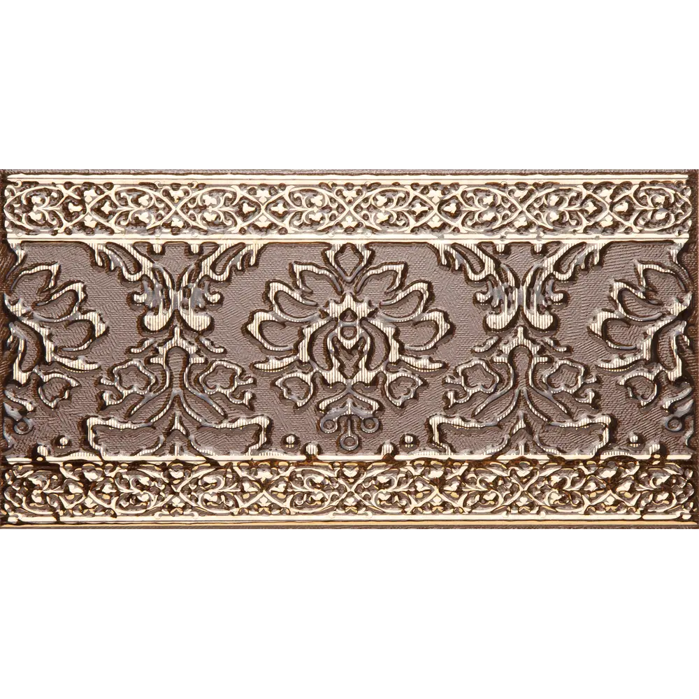 Бордюр настенный LB Ceramics Катар 13x25 см цвет коричневый STLM-2100462