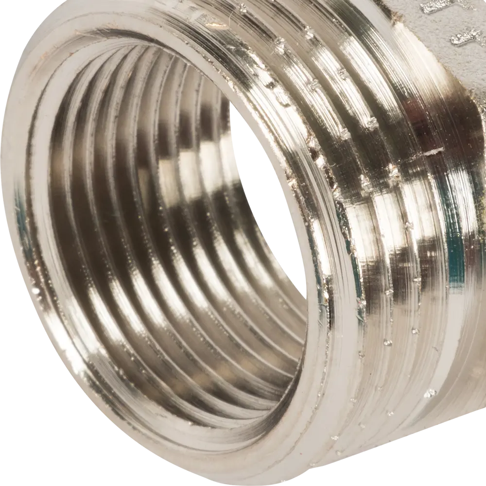 Футорка Valtec наружная-внутренняя резьба 1"х3/4" никелированная латунь STLM-2039204 - Вид №1