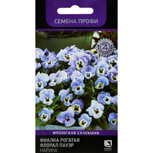 Santreyd Фиалка рогатая Флорал Пауэр Марина - небесно-голубой цветущий шар 89346644