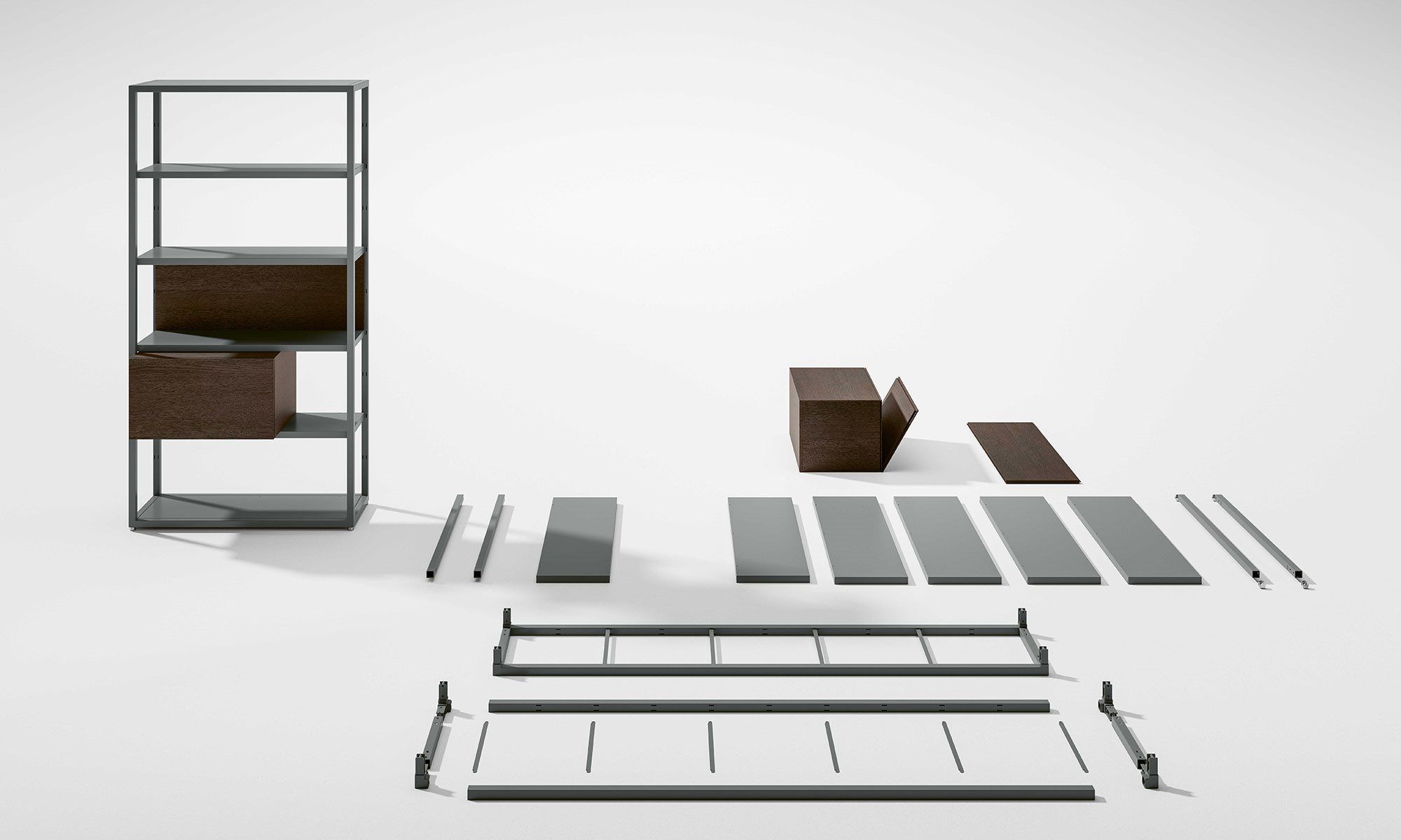 Секционная Книжная полка Desalto ARCH-00034160 - Вид №16