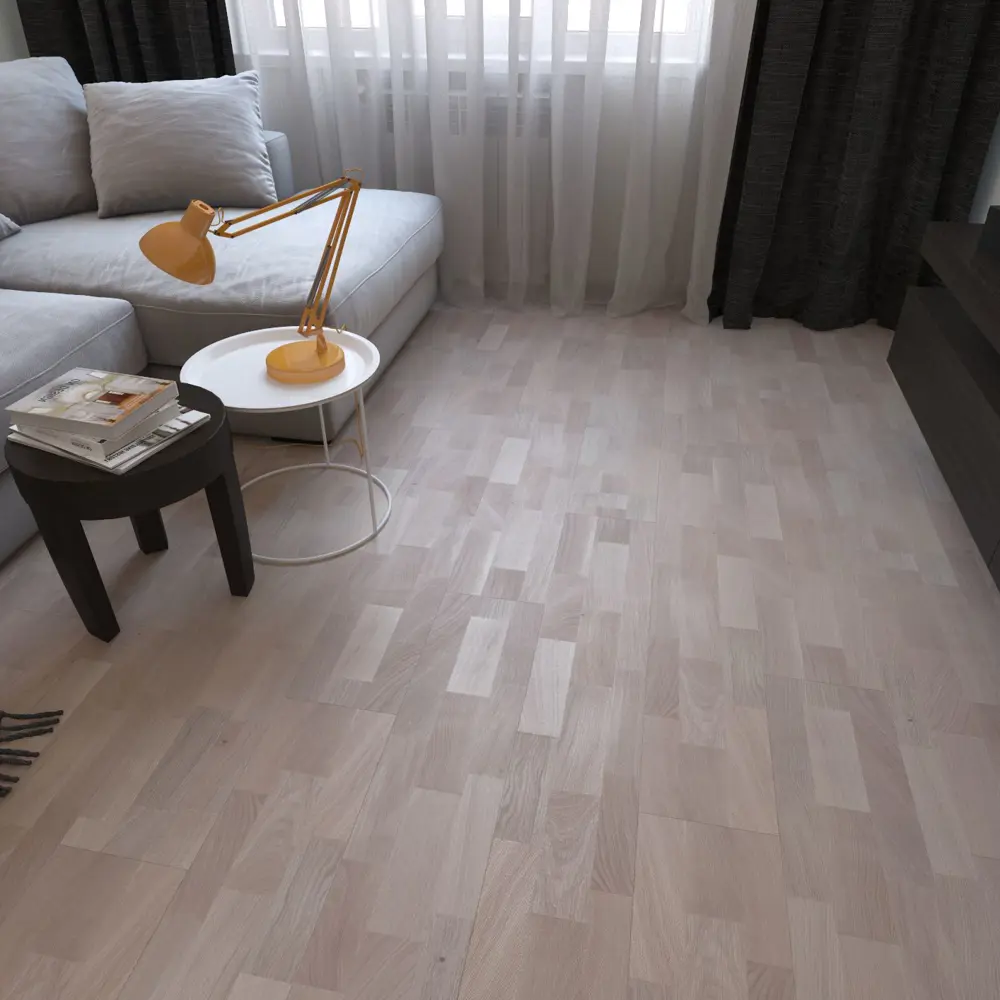 Паркетная доска трёхполосная «Ясень Хаус KY» масло 1.678 м² Santreyd STLM-2119825 - Вид №3