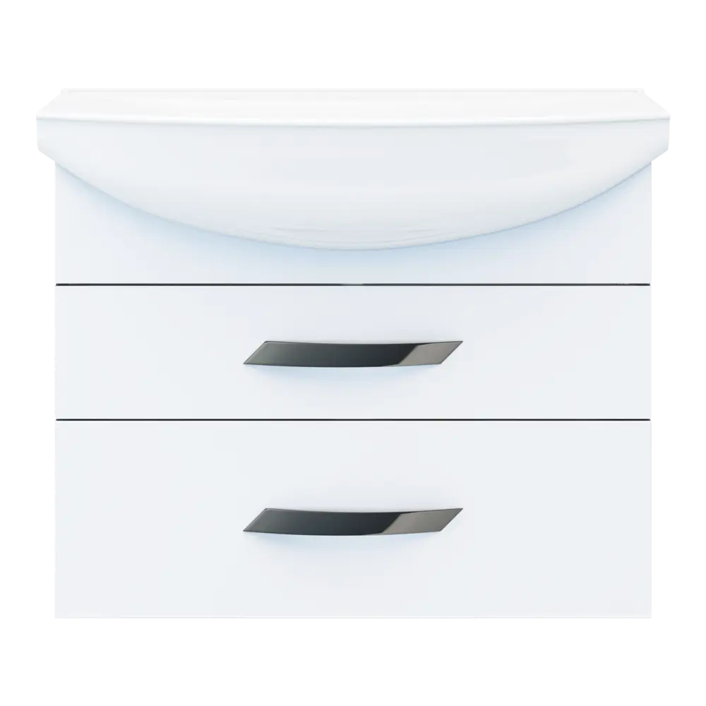 Тумба под раковину Vigo Moss подвесная 75 см, цвет белый STLM-2071506