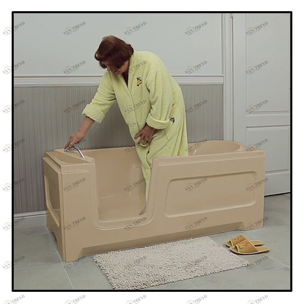 Ванна с дверцей Akcjum Relax 150-80-LH-B лежачая левосторонняя бежевая RELAX15080LHB