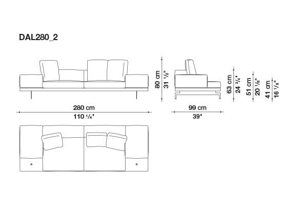 3-местный тканевый диван с полуостровом B&B Italia док ARCH-00061121 - Вид №191