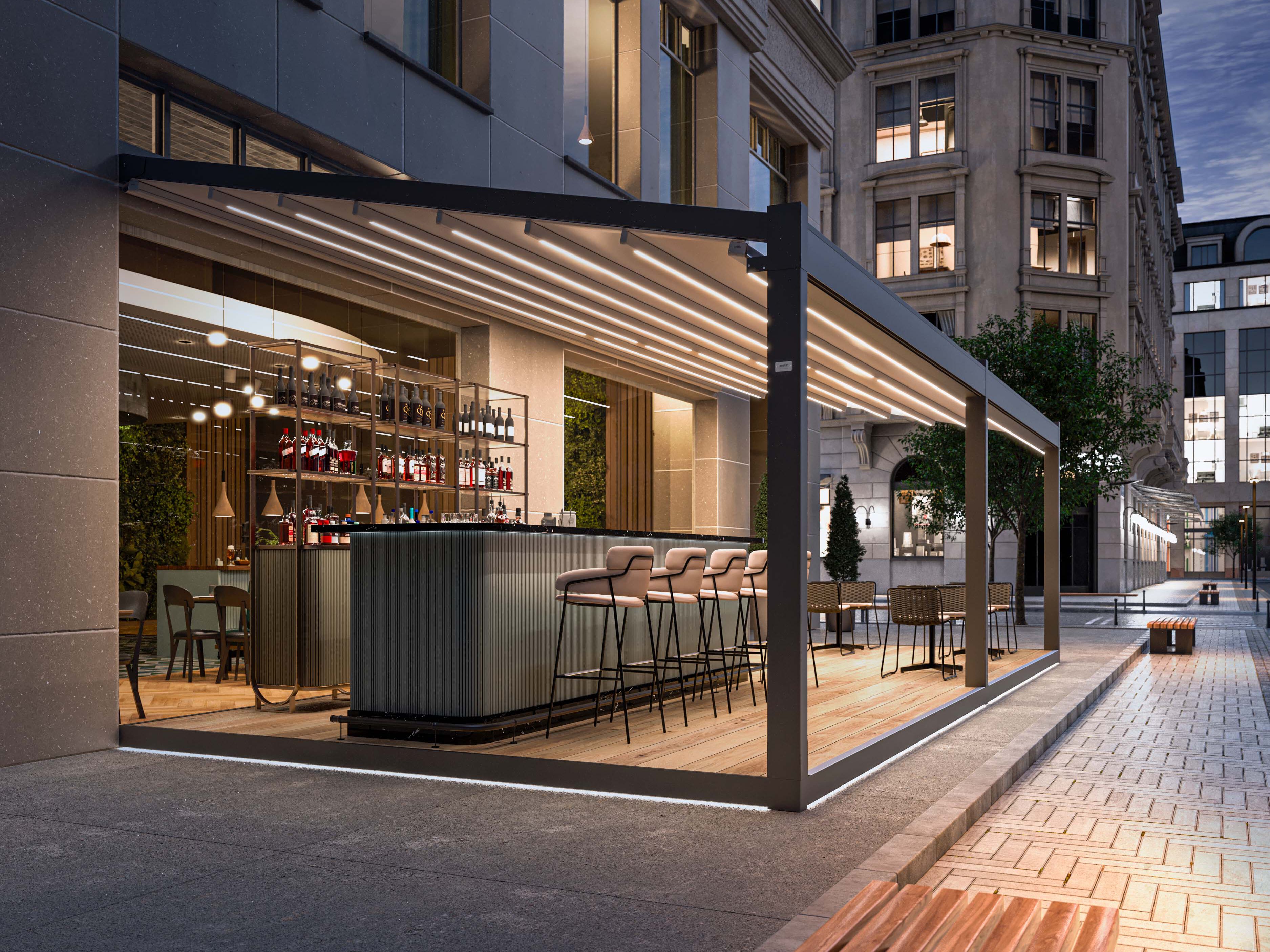 Алюминиевая беседка с раздвижной крышкой Pratic Перголы ARCH-00057101