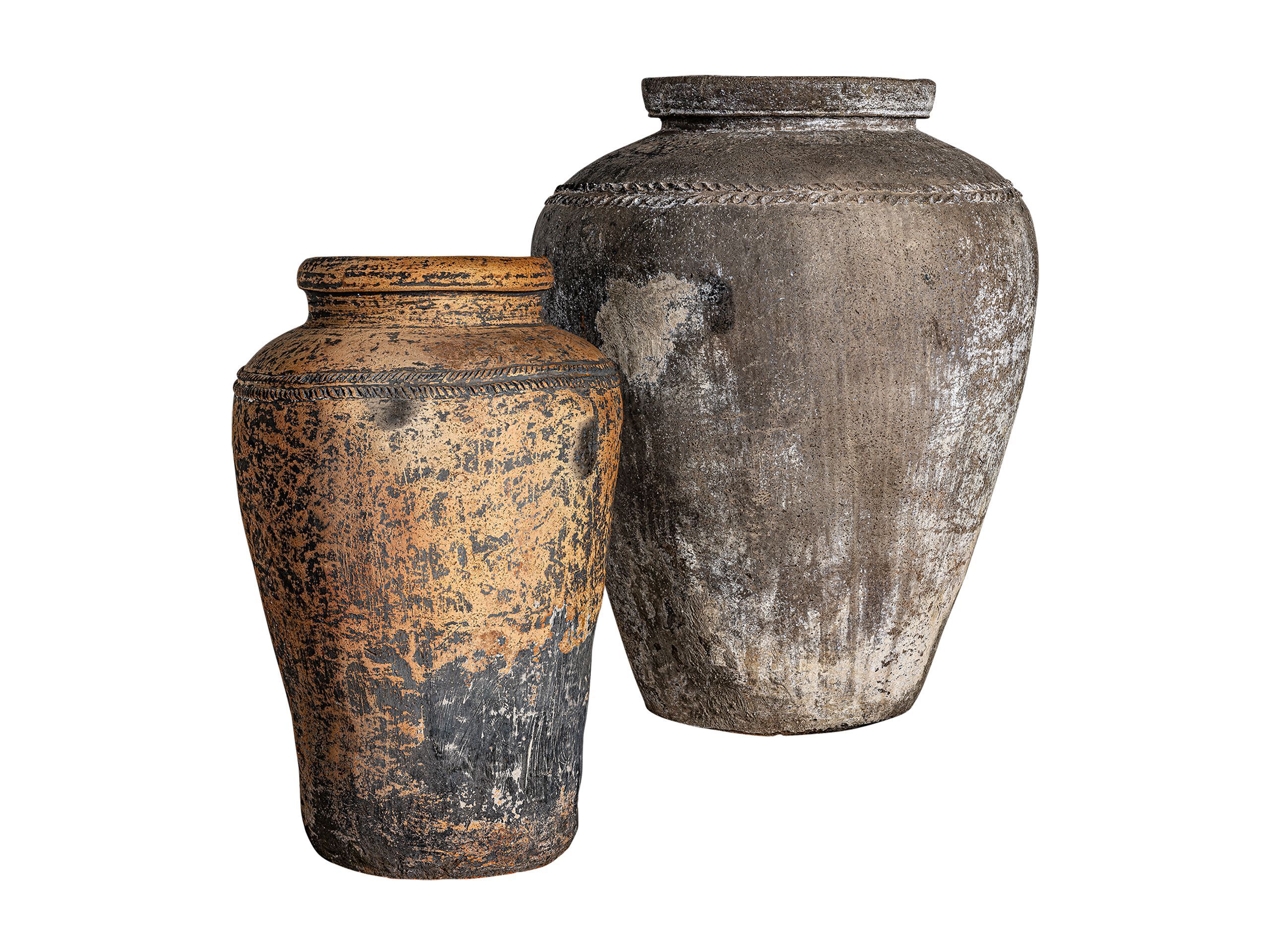 Круглый садовый горшок ручной работы из терракоты Vical Home MOYAUX ARCH-00051047