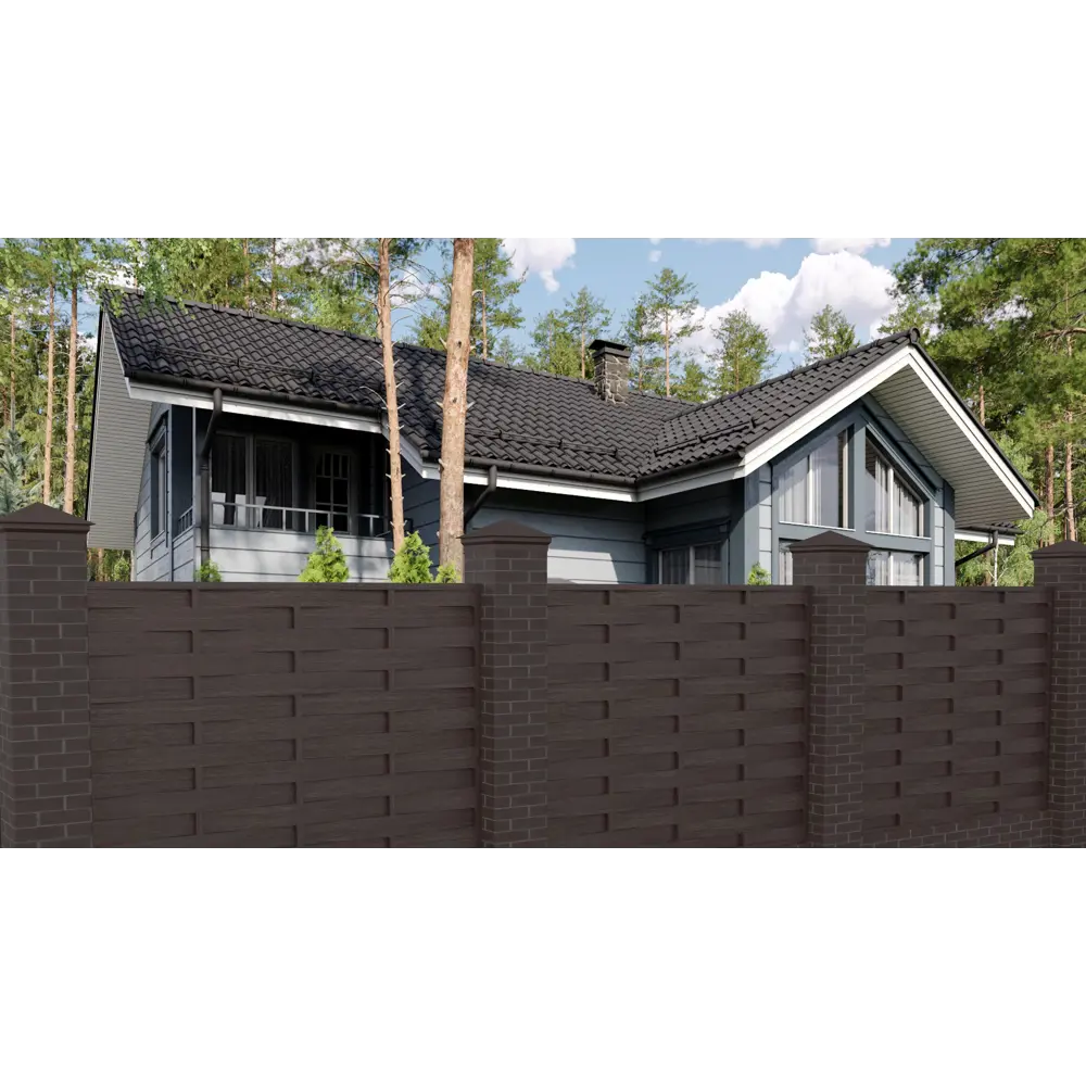 Еврожалюзи Утёс 2.5x2 м коричневый Santreyd STLM-2001523 - Вид №1