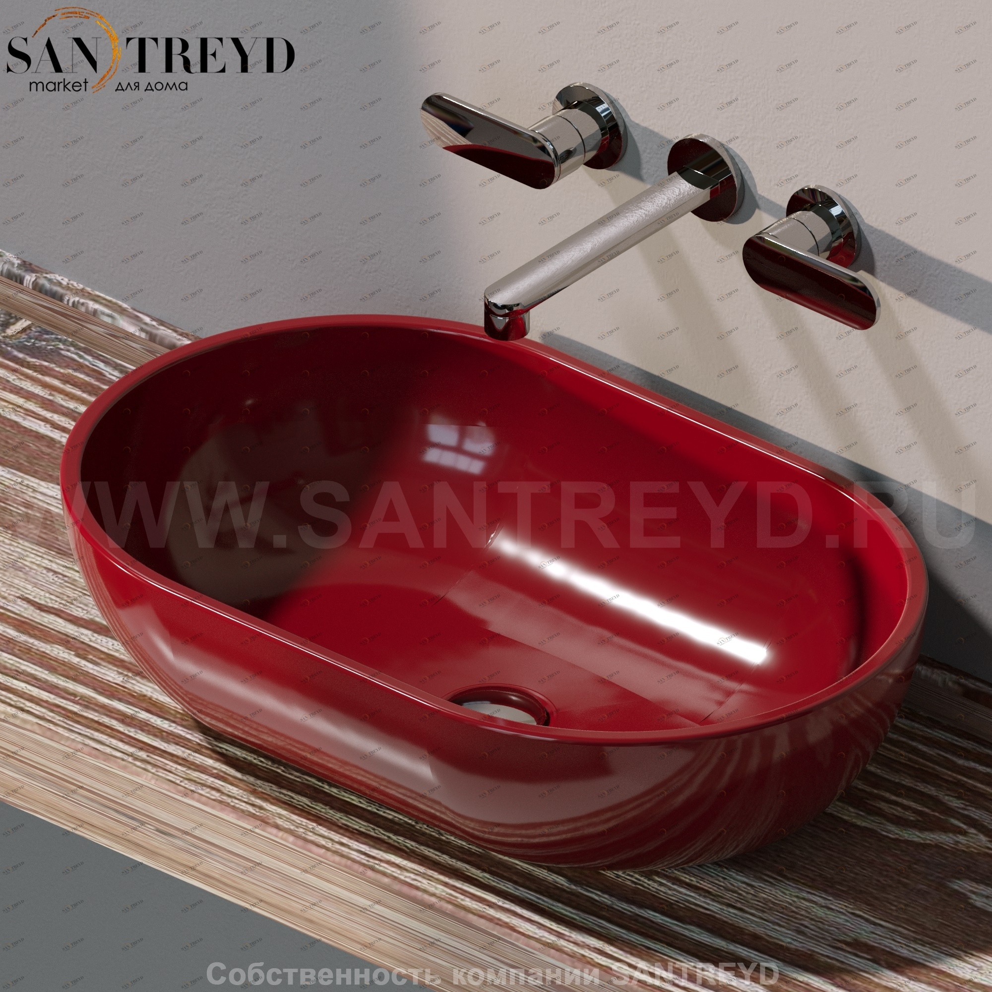 PS62C3011 Накладная раковина на столешницу  овальная Ceramica Flaminia Pass