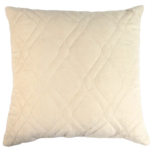 Декоративная подушка LINEN WAY 43x43 см в замшевом стиле кремового оттенка 83022395