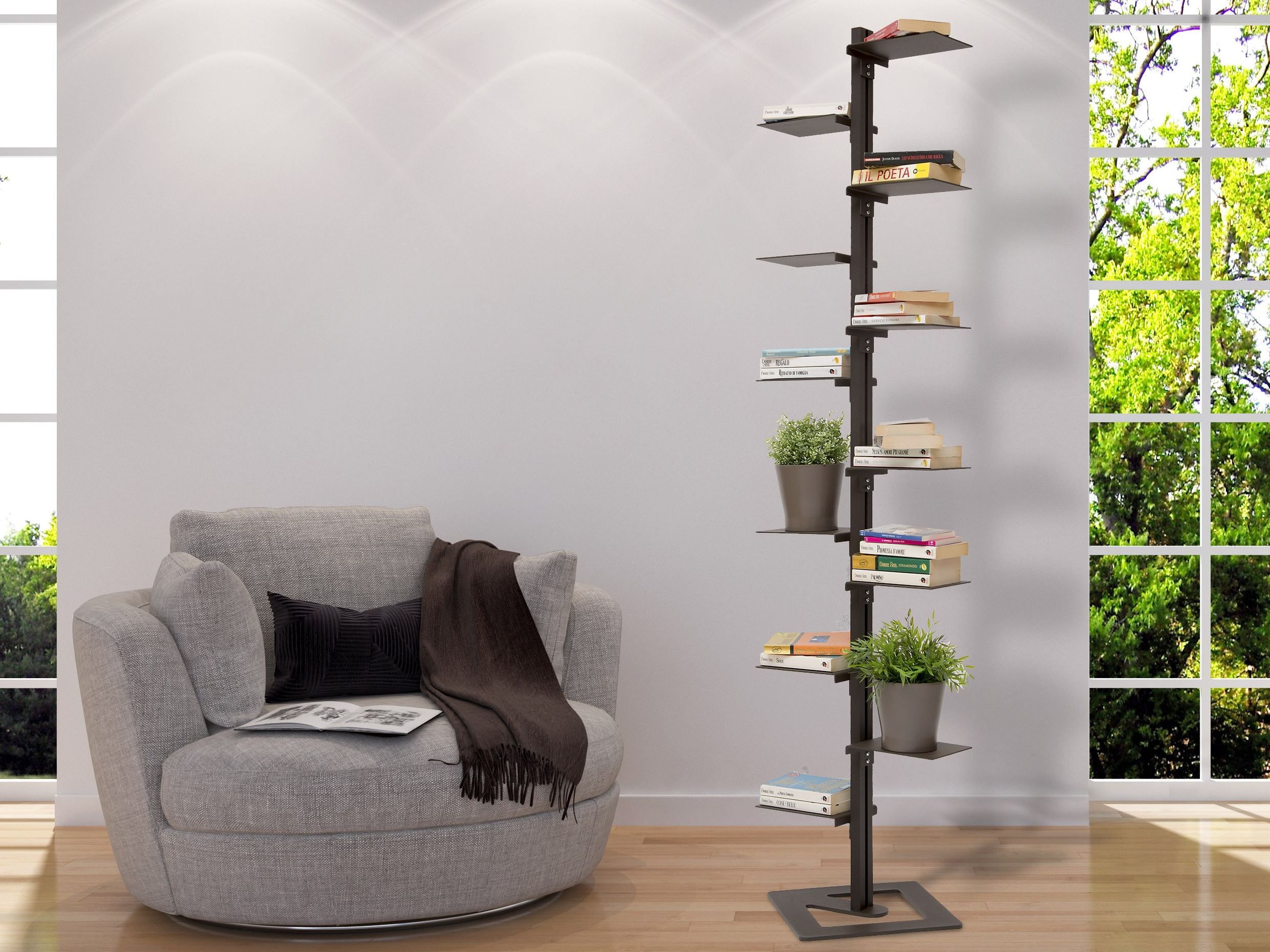 Книжный шкаф / держатель для банок из листового металла STUDIO T InUno ARCH-00132535 - Вид №5