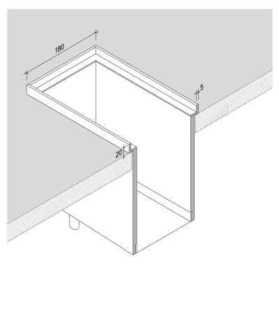 DOMUSOMNIA Встраиваемый кухонный канал EasyRack Kitchen STEP 2400, Цвет Белый KFS2400WX - Вид №1