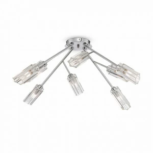 Светильник потолочный на 8 ламп хром Alma FR5097CL-08CH FREYA MODERN 00-3957016 Хром