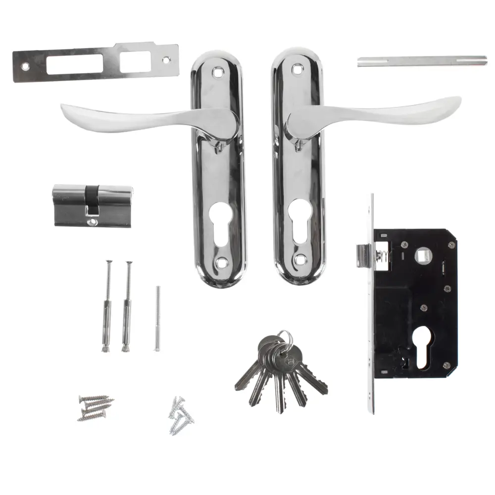 Замок врезной Palladium, алюминий/сталь, цвет хром STLM-2113033 - Вид №1