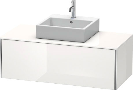 XS490209292 Тумбочка для подвесной консоли XSquare #XS4902 1200 x 548 мм Каменно-серый шелковисто-матовый лак Duravit - Вид №2