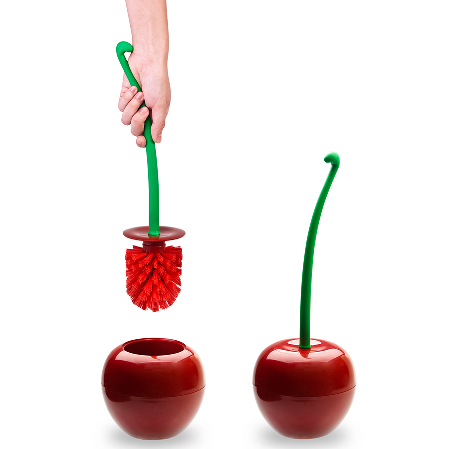 QL10120-RD Ёршик туалетный cherry Qualy  - Вид №5