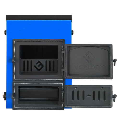 Твердотопливный котел Везувий Эльбрус-14 с плитой 6471 - Вид №1