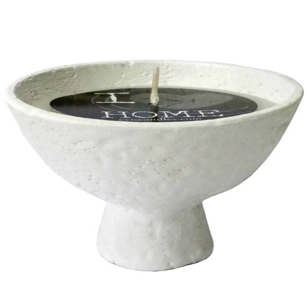 Свеча в гипсе Эльба белая 6 см EVIS STLM-2161593 - Вид №2